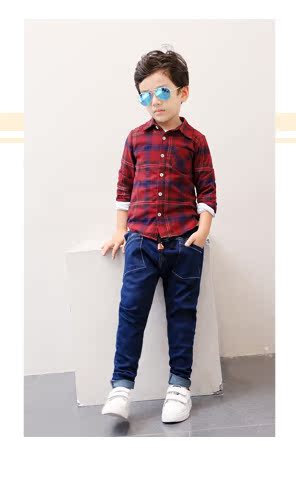 Chemise garcon à manche longue - Ref 2082316 Image 41