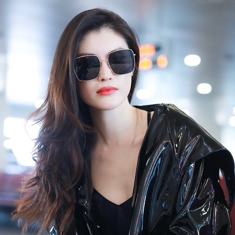 Zhou Yangqing same style Dior sunglasses women's summer dior stellaire1 metal square large frame sunglasses