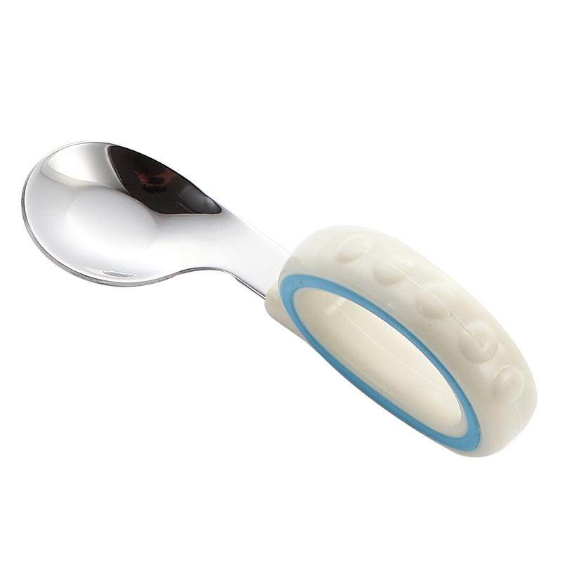 Baby Spoon Training Tool for Infants to Learn to Eat Independently, 316L Stainless Steel Fork, Complementary Food Spoon, Children's Tableware