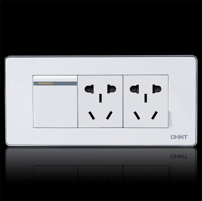 Zhengtai switch socket 118 NEW5F series one double - cut plus two - hole socket