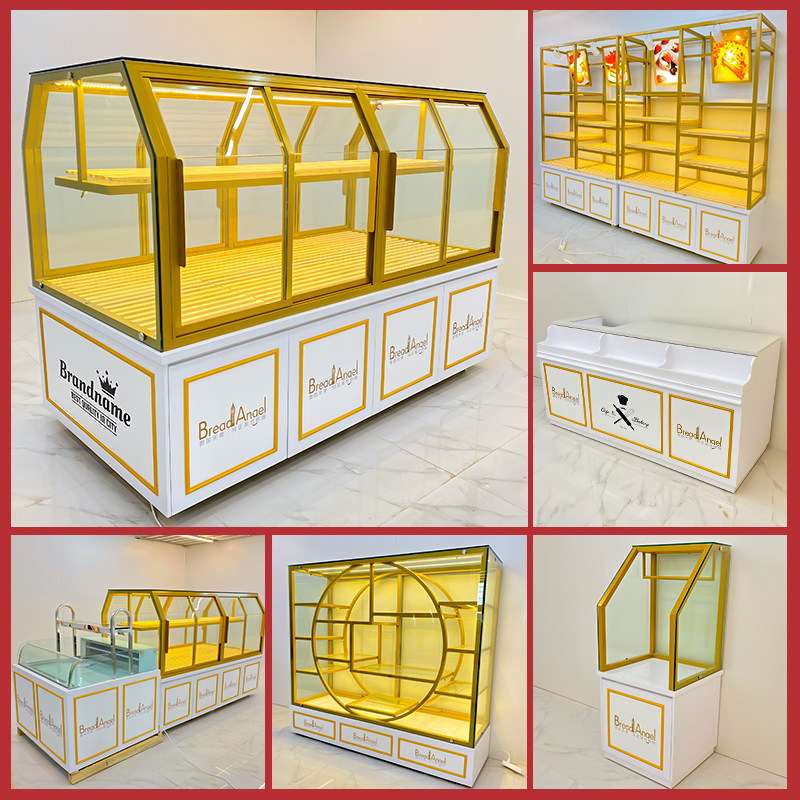 Bread cabinet Nakajima cabinet Side cabinet Bread shelf display cabinet Cake model cabinet Bakery cash register bar
