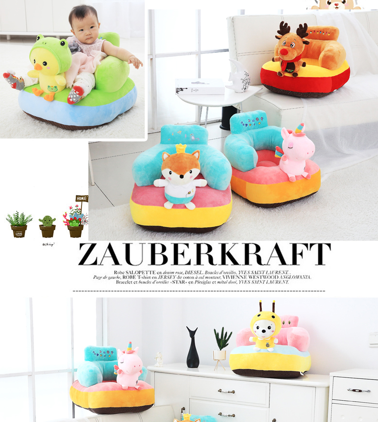Trường kháng thả bé ngồi trên một chiếc ghế sofa dễ thương động vật phim hoạt hình em bé trở lại con trẻ sofa nhỏ ghế lười biếng - Ghế sô pha sofa giường gấp thông minh