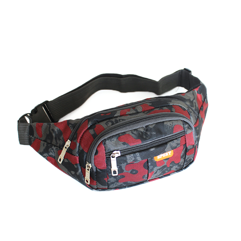 Camouflage Men's Waist Bag Ladies Waist Bag Multifunctional Cashier Bag Business Mini Waterproof Sports Korean Style Trendy Wallet