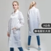 Quần áo chống tĩnh điện cho nam và nữ, quần áo bảo hộ lao động chống bụi và sạch, áo khoác dài, xưởng sản xuất điện tử mùa hè quần áo bảo hộ màu xanh 