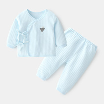 Newborn baby clothes and Monk suit split suit spring and autumn cotton baby underwear base newborn baby pajamas summer