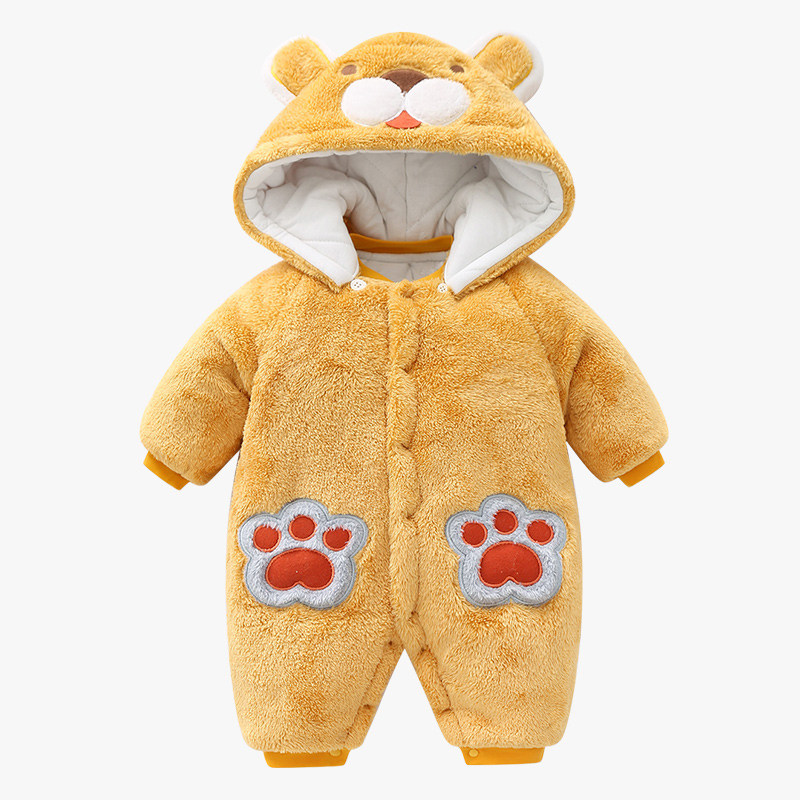 Baby thickened Even body clothes winter cotton clothes gush khays baby cuddly out clothing newborn cotton clothing winter clothing