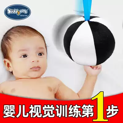 kiddyears newborn vision training 0-1 year old baby vision tracking ball black and white card baby hand grasping toy