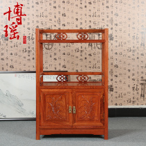 Chinese solid wood tea water cabinet flower pear wood dining side cabinet solid wood bowls cabinet multifunctional containing lockers microwave oven cabinet