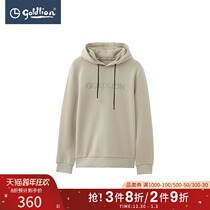 Golden Lilai 2021 Autumn and Winter Cotton Blend Men logo trendy Joker Hood Long Sleeve T-shirt Hui]