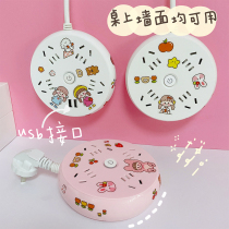 Cute usb socket plug converter multifunction porous wiring board Student Dormitory Socket God with long lines