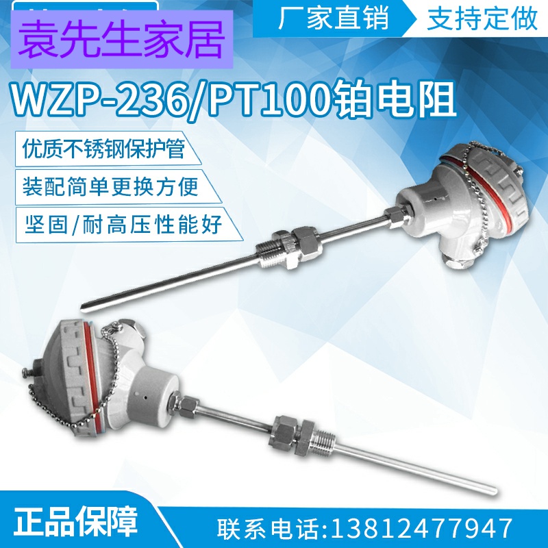 Boutique WZP-236 PT100 Platinum Resistance PT100 Temperature Sensor Fixed Thread (Active)