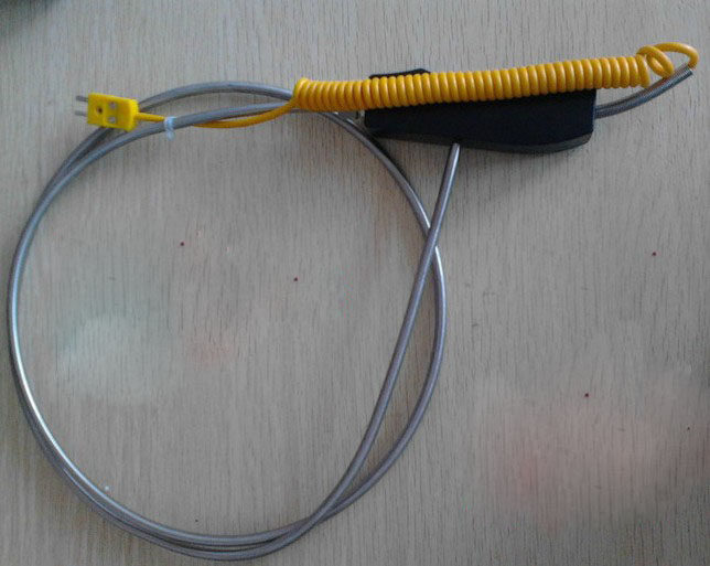 Aluminum zinc hydrothermal couple Handheld thermocouple high temperature furnace probe temperature measuring rod