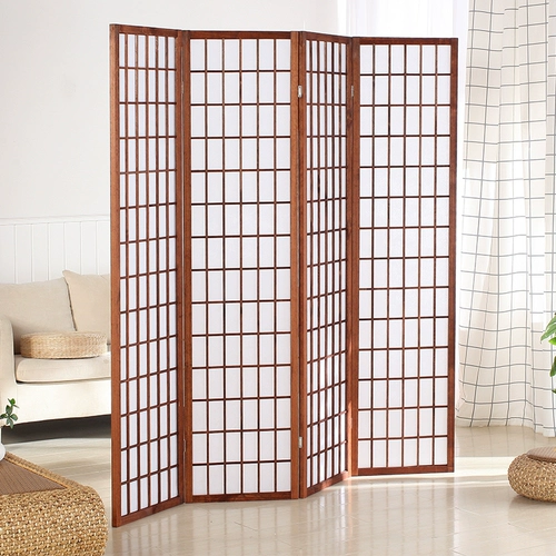 Японский стиль экрана экрана с твердым деревом отеля гостиная гостиная.