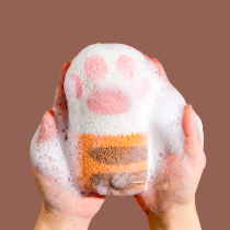 Cat claw bath cotton Bathroom baby shower ball Baby shampoo Bath artifact Sponge Children rub bath towel Bath wipe