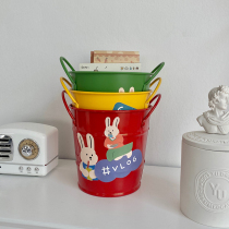 Iron Art Pen Holder Office Desktop Multifunction Creative Pen Barrel Students Large Capacity Makeup Brush Barrel Stationery Containing Box