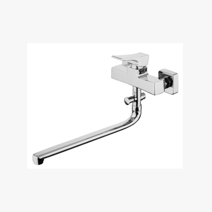 Wood barrel bathtub tap long mouth structure full copper-fit shower handheld and base