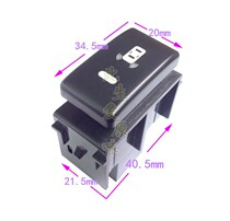 Applicable to 16 handsome fog lights daytime running light monitoring recorder probe radar electronic dog defrost heating switch