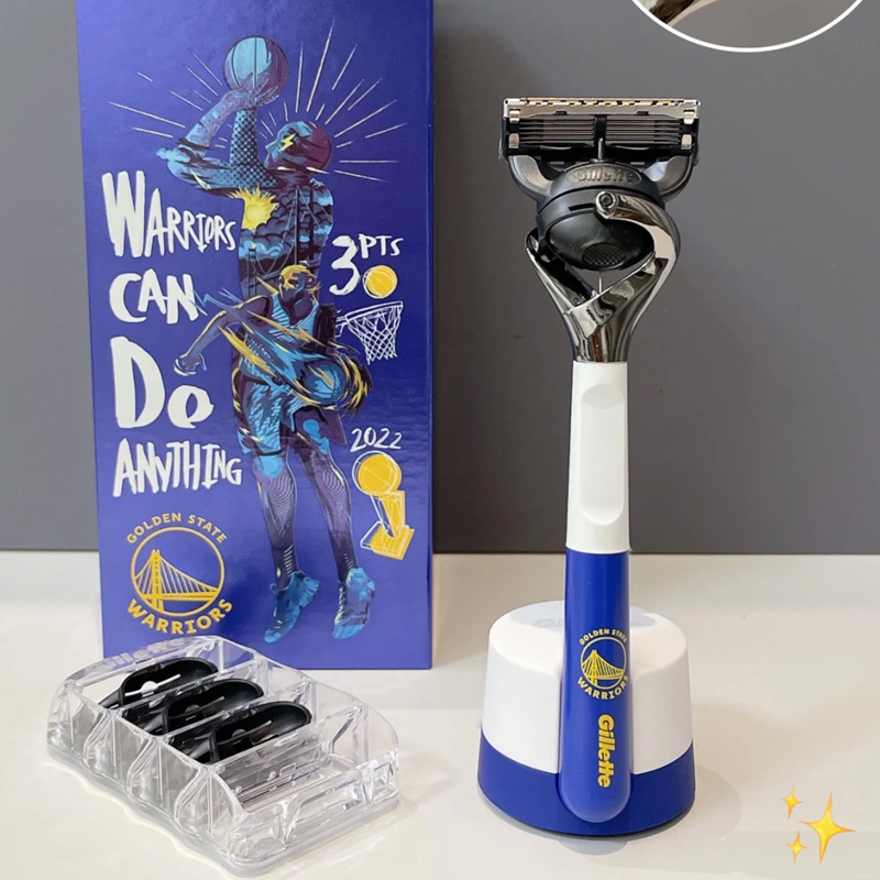 Gillette Ultimate Gravity Box Razor Nba Collaboration Razor Stand Fusion Pro Speed 5 Blades Gift for Boyfriend