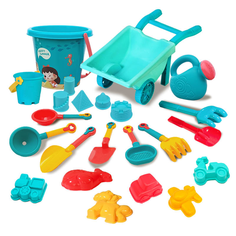 Small beach bucket set plastic thickened seaside beach toy plastic bucket baby play sand tool children's toys