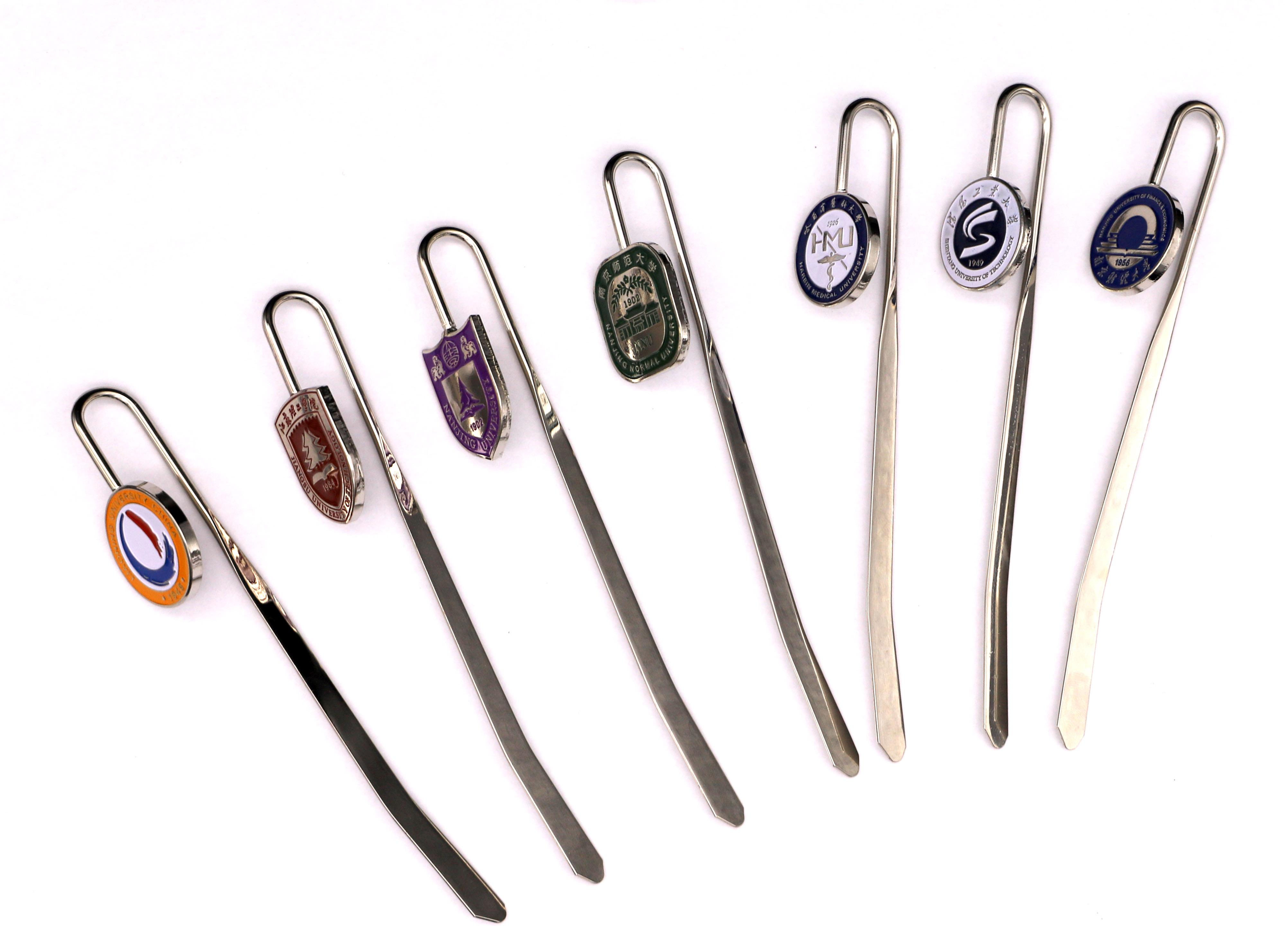 Manufacturer custom metal bookmark baking paint enamel drop glue badge custom division emblem school badge commemorative coin keychain