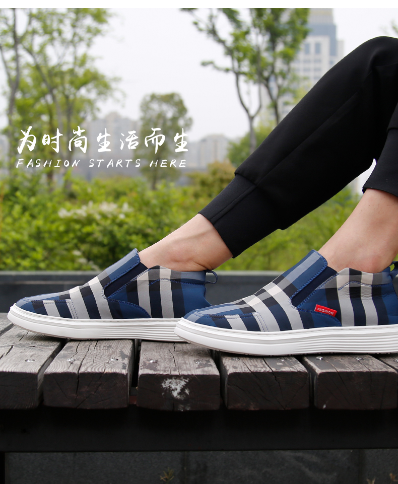 Giày nam Playboy một bàn đạp giày giày nam thủy triều hoang dã mùa hè thoáng khí thấp để giúp giày xu hướng giản dị - Giày thấp giày xtep