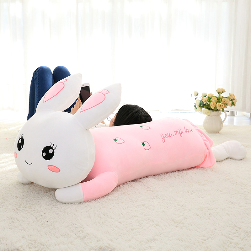Little rabbit plush doll doll doll accompany you to sleep pillow girl bed doll large pillow cute