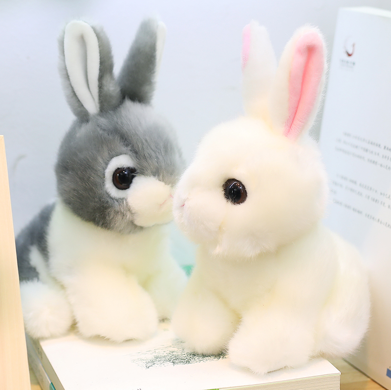 Rabbit Plush Toy Cute White Rabbit Doll Korean Simulation Rabbit Doll Little Doll Birthday Gift Girl