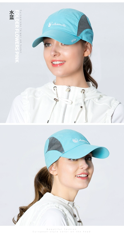 Happy Fox Spring Summer Hat Nữ Mũ bóng chày ngoài trời Đi bộ Sun Hat Kem chống nắng thoáng khí Mũ đi bộ - Mũ thể thao mũ lưỡi trai lacoste