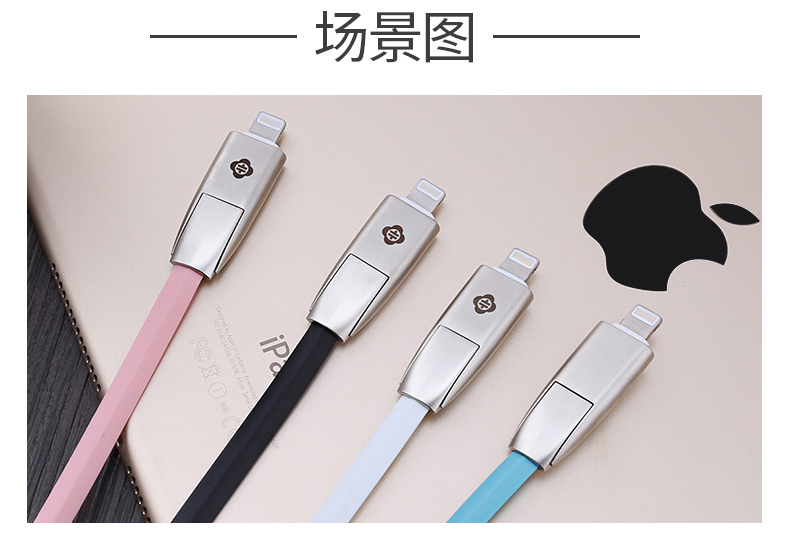 TOTU Zinc Alloy Rotate Connector Rhombic Quick Charge Lightning+Micro USB Cable for Apple iPhone iPad Android Smartphones Tablets