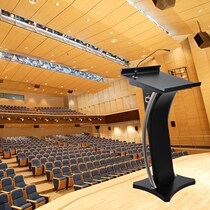 The podium welcome the hotel speech platform the host platform the podium the European-style solid wood reception desk the shopping guide.