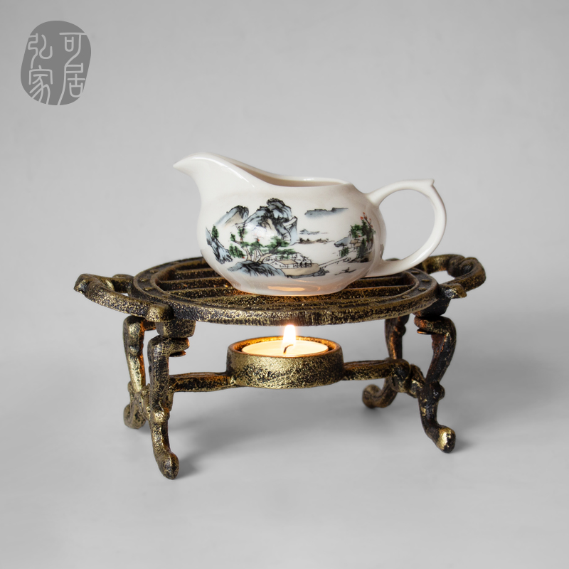 Day-style heating base glass teapot teapot warm tea tea set tea set candle heating furnace cast-iron cooking tea stove cooking tea stove