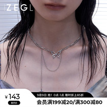 ZEGL minority design butterfly necklace female summer light luxury ins cold wind choker new accessories 2021