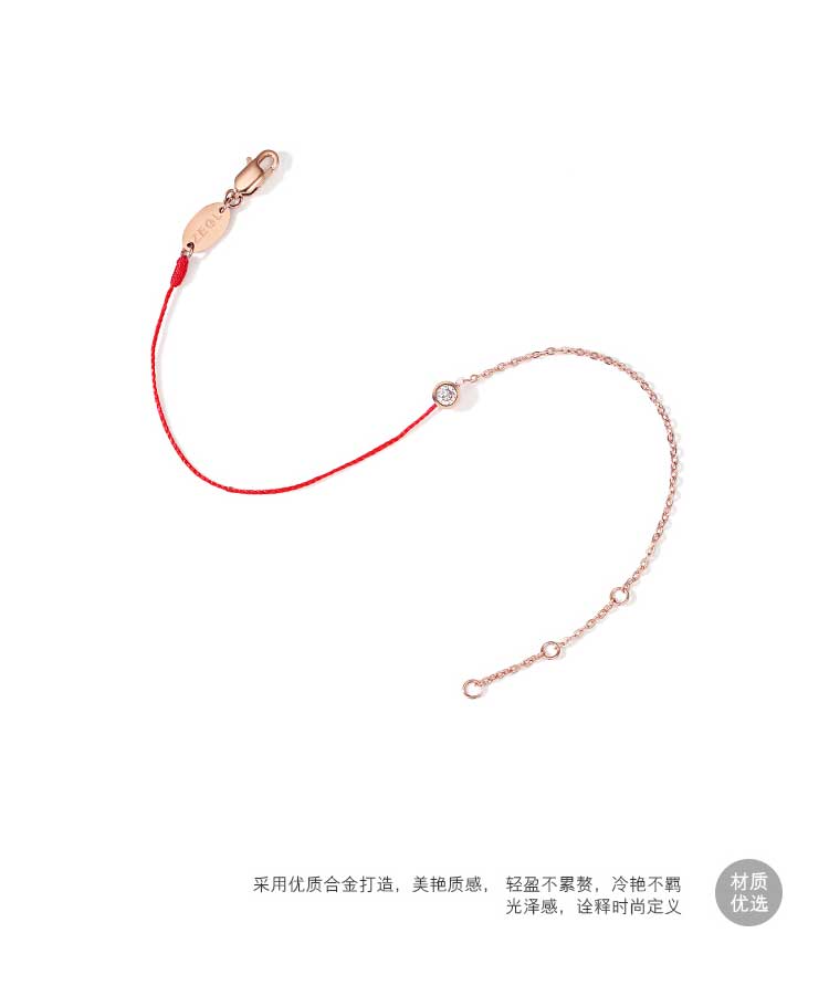 ZENGLIU năm nay của dây đeo mắt cá chân nữ dây đỏ phiên bản Hàn Quốc của nữ sinh đơn giản trang sức mắt cá chân Sen - Vòng chân vòng chân titin ko gỉ