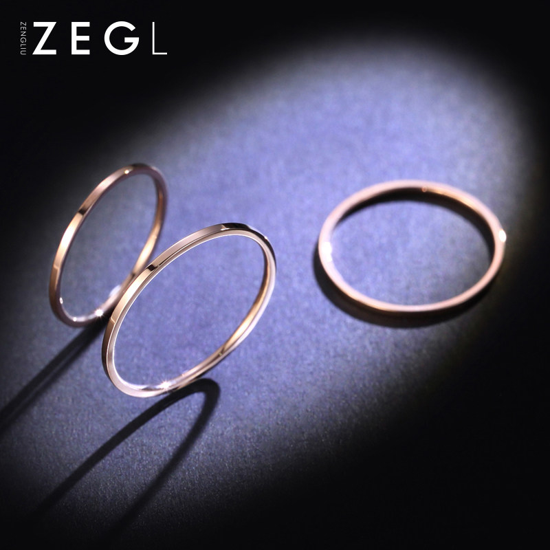 Bague Femme ZENGLIU en Acier au titane - Ref 3088687 Image 3