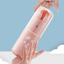 Travel wash cup cover clothing Toothbrush box Sub-bottle Portable wash bag Men and women travel wash care storage bag set