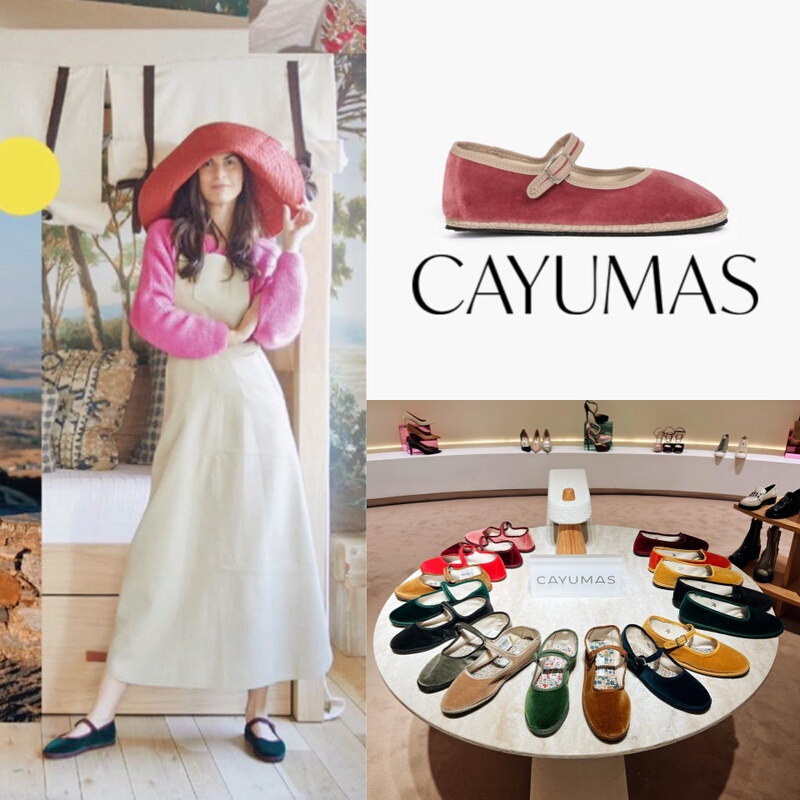 [in Stock] Authentic Italian Cayumas Handmade Shoes, Flat Shoes, Same Style as Ni Ni, Cloth Shoes, Velvet Fabric
