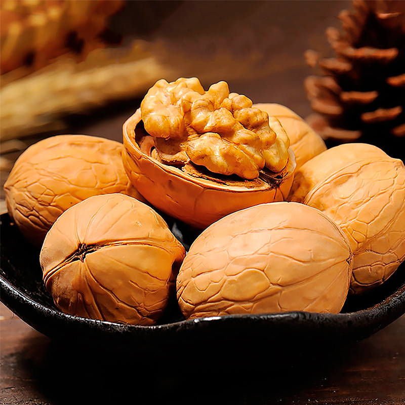 Norxiang Nong Qinghai and origin natural thin skin paper leather walnut 500 grams Non-Xinjiang Gansu