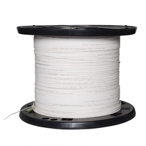 White indoor single-mode single-core leather line optical cable FTTH fiber optic home telecommunications special line decoration embedded reservation