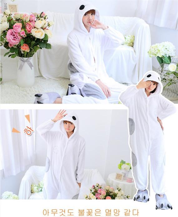 Dễ thương Pikachu động vật đồ ngủ một mảnh nữ mùa thu và mùa đông người lớn flannel đôi nam dài tay hoạt hình nhung san hô đồ bộ quần ống rộng