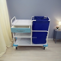 Medical morning care vehicle garbage truck multi-functional dirty laundry cleaning vehicle hospital garbage bed sweeper morning care trolley