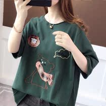 2021 new loose pregnant womens tops t-shirts bottoming shirts summer Korean pregnant womens short-sleeved t-shirts womens all-match clothes