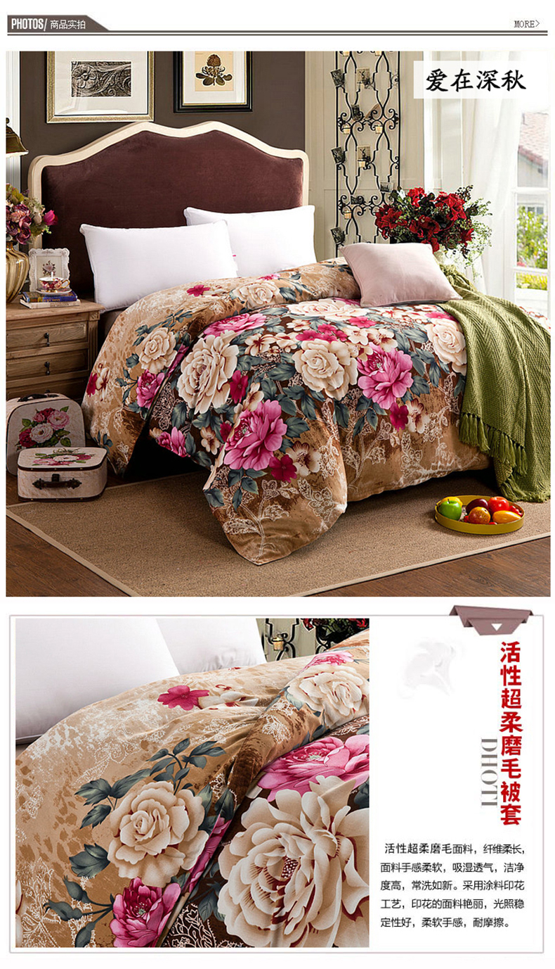 Mùa đông nhà dệt vải bông cát bìa Đơn mảnh bông ấm chăn dày 1,5m1,8 m 220 * 240 	chăn phao siêu ấm	