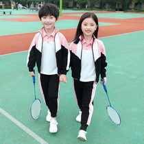 Primary school childrens school uniforms Spring and autumn clothing Childrens class Games Opening Costume Institute Wind Kindergarten Garden Clothing Three Sets