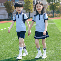 Kindergarten Garden Clothing Summer Clothing 2020 Elementary School School Uniforms College Wind Children Fewer Children Class Clothes Boys Girl Short Sleeve Suit