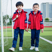 Kindergarten garden clothes autumn and winter clothes childrens class clothes three-piece set Winter School uniform three-in-one suit