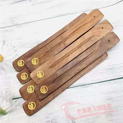 Indian Bodhi wood embedded copper wire incense plug wire incense box strip incense plate aromatherapy card incense burner incense plate