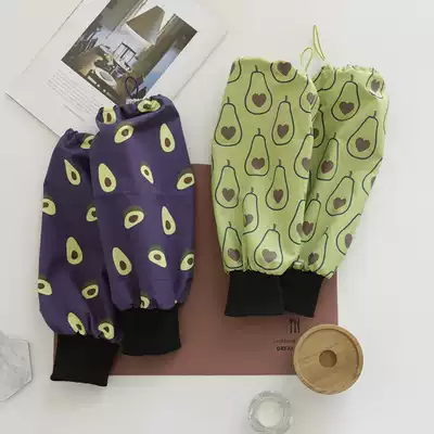 ins office anti-fouling and anti-dirty sleeves autumn and winter long version for men and women household cleaning sleeves Korean cotton and linen work sleeves