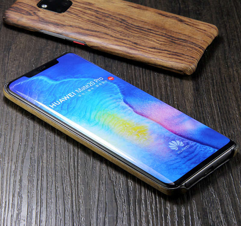 SHOWKOO Kevlar Natural Wood Ultra Slim Case Cover for Huawei Mate 20 Pro & Huawei Mate 20