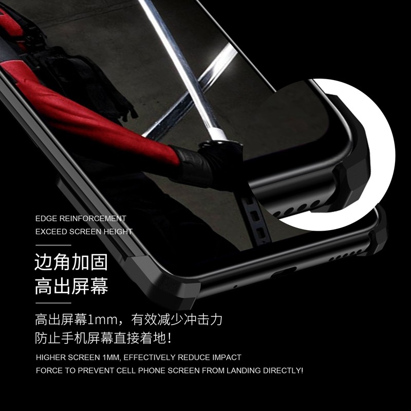 Kylin Armor Heroes Bracket Aluminum Metal Shell Case Cover for Huawei Honor V20