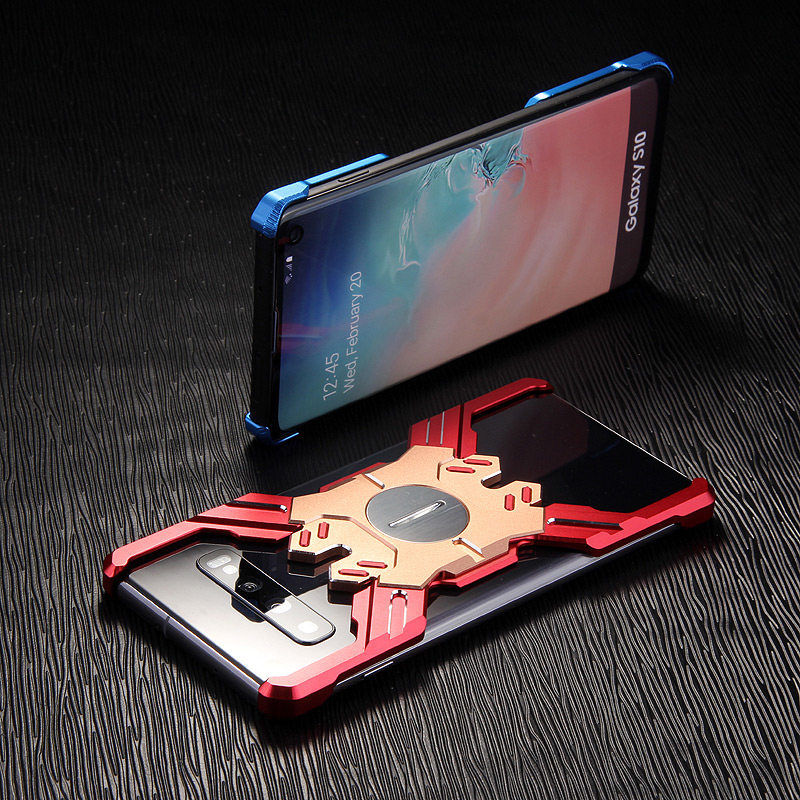 Kylin Armor Heroes Bracket Aluminum Metal Shell Case Cover for Samsung Galaxy S10+ & Galaxy S10 & Galaxy S10e